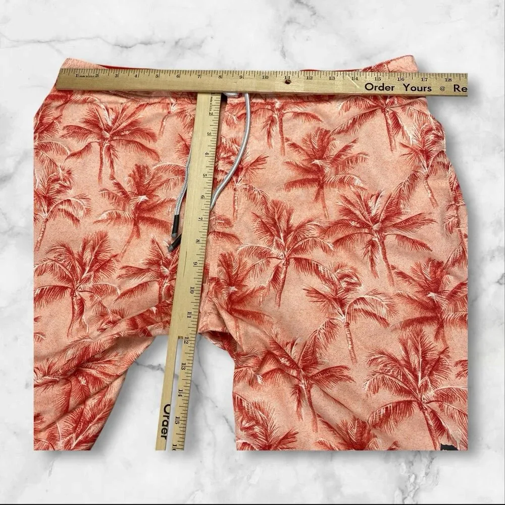 Tommy Bahama Swim Shorts‎ Mens Large  Palm Tree Lined Swimmer Beach Surfer